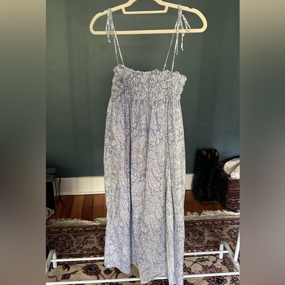 OPT smocked dress with tie shoulder - Picture 1 of 1